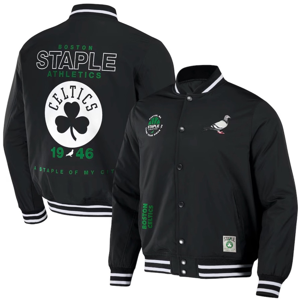 Boston Celtics NBA x Staple Varsity Jacket